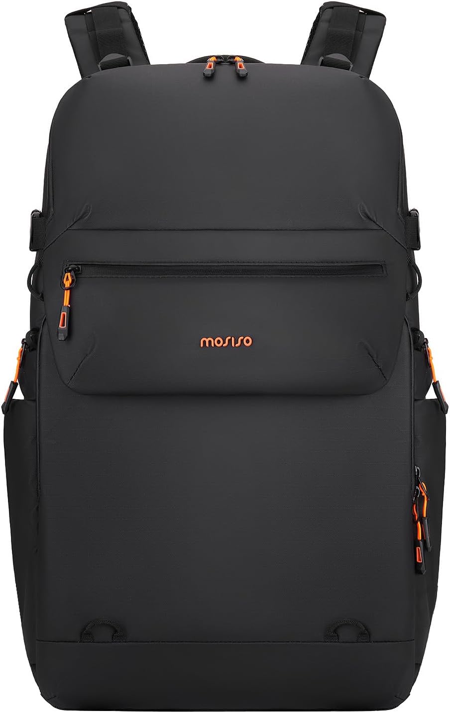 MOSISO Camera Backpack, DSLR/SLR/Mirrorless Large Camera Bag with Front Flap Pocket, Full Back Access Photography Backpack with Laptop Compartment&Tripod Holder&Rain Cover for Canon/Nikon/Sony, Black