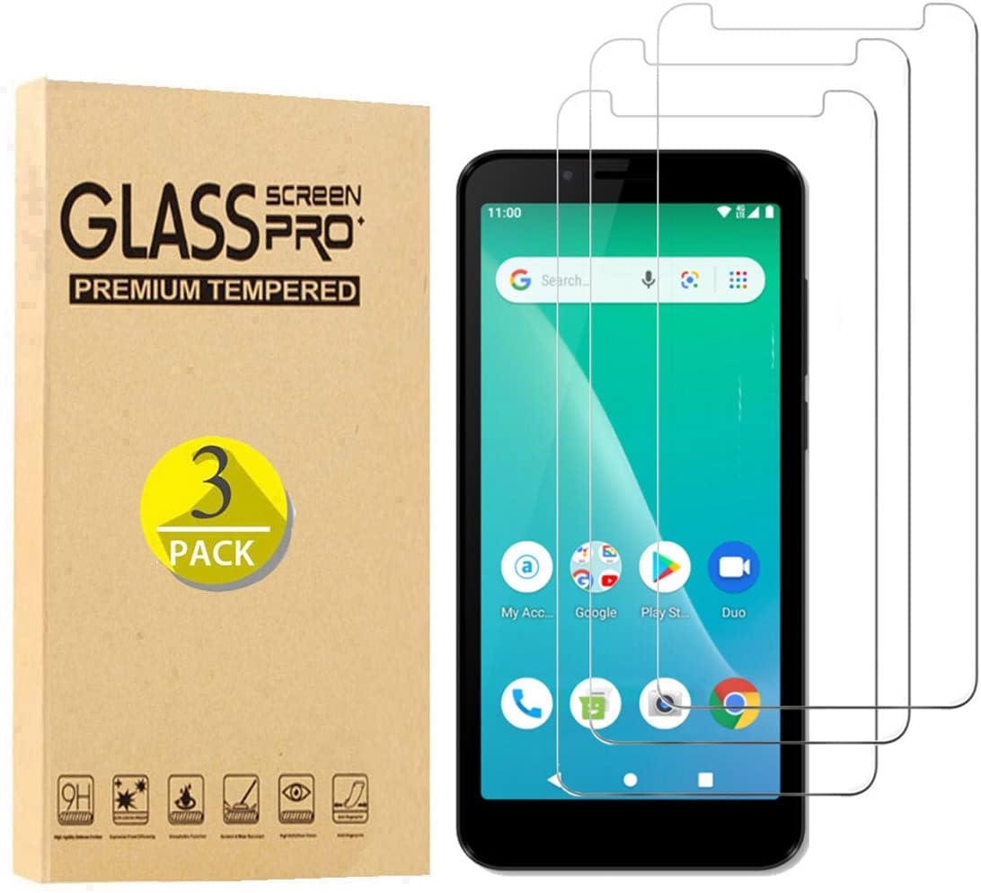 [3 Pack] Unimax UMX U696CL Tempered Glass Screen Protector, Case Friendly 9H Hardness HD Clear [Anti-Scratch] [Bubble Free] Tempered Glass Film for Unimax UMX U696CL Assurancewireless