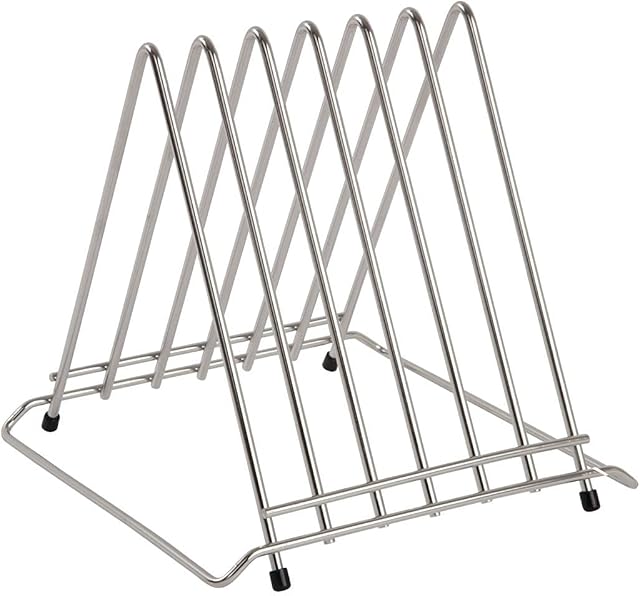 Hygiplas Chopping Board Rack with Six Slot Made of Stainless Steel