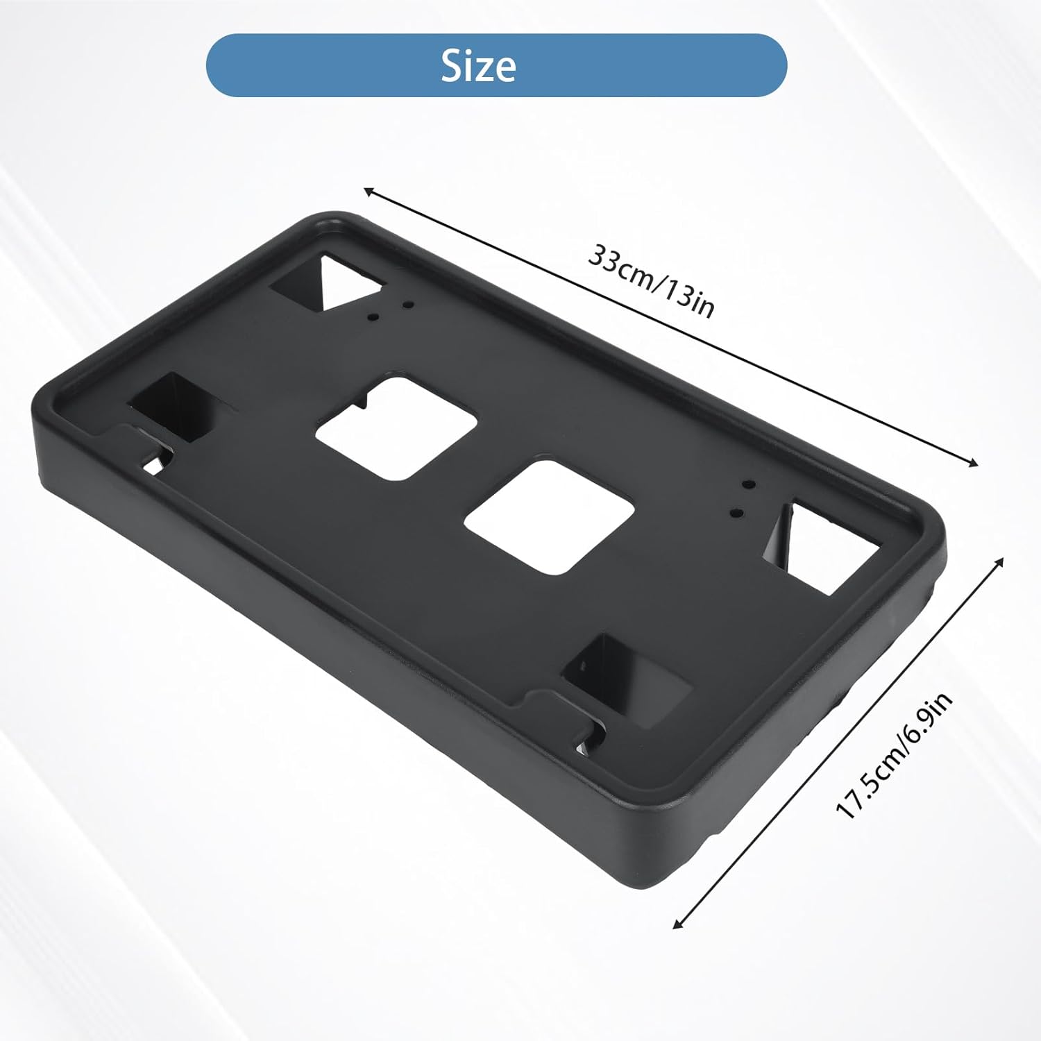 Replacement for Front Bumper License Plate Frame Bracket 2021 2022 2023 Ford F150 ML3Z-17A385-AB FO1068185 ONLY for 3.3L 5.0L