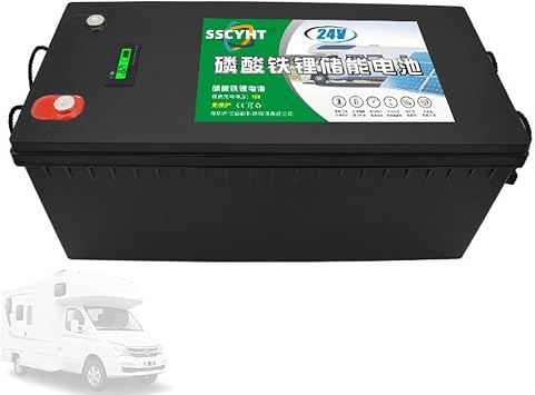 24V 100Ah 150Ah 200Ah 230Ah LiFePO4 Lithium Battery Built-in 100A BMS Deep Cycle 2000+ Replacement Battery 25.6V Ideal for RV/Solar Off-Grid Systems