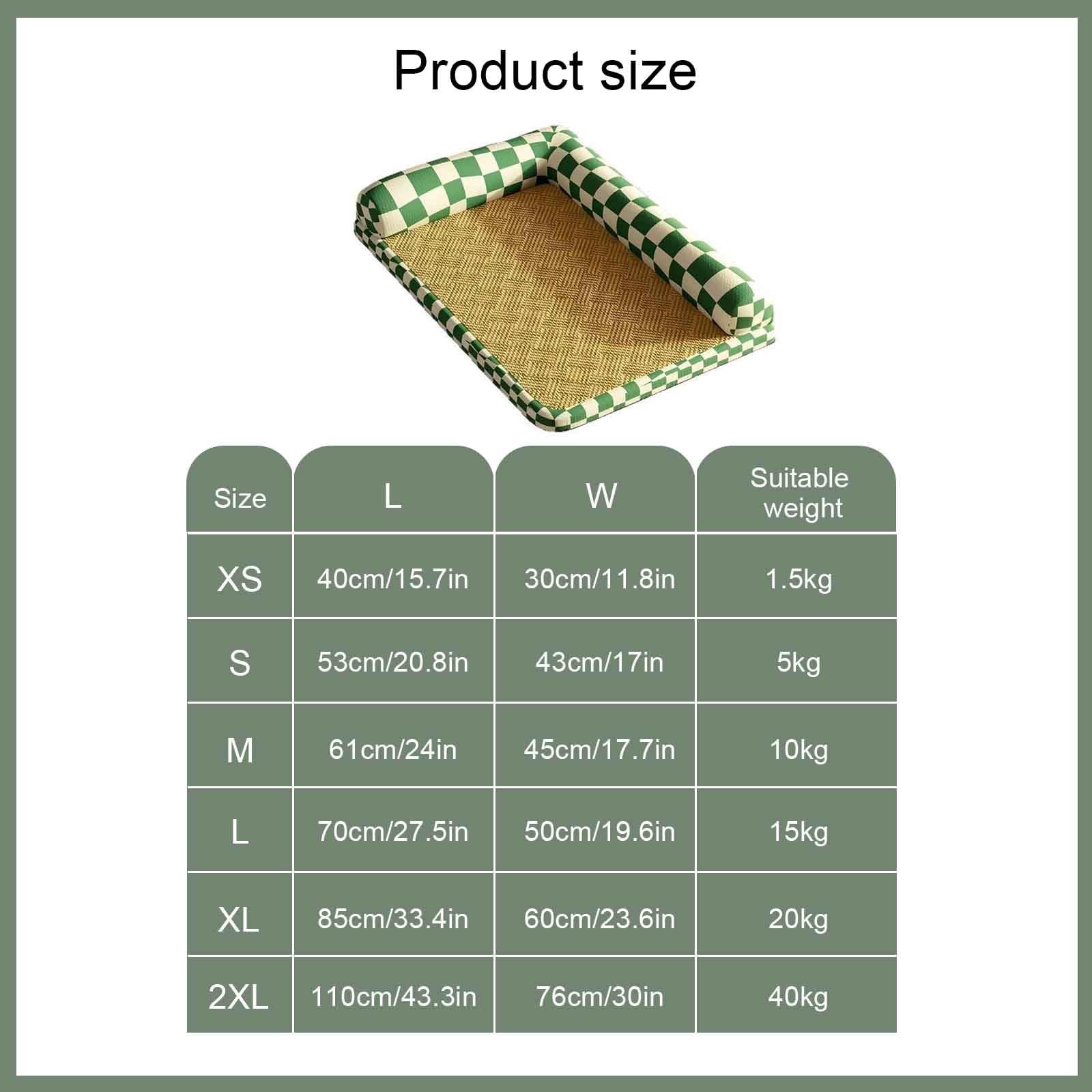Chłodzące legowisko dla psa(Checkerboard,S)