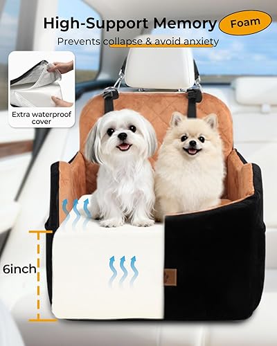 Miniatura 3 de Elevador de asiento de coche para perro asiento de automóvil para mascotas de espuma viscoelástica de alta densidad 30D para perros pequeñosmedianos