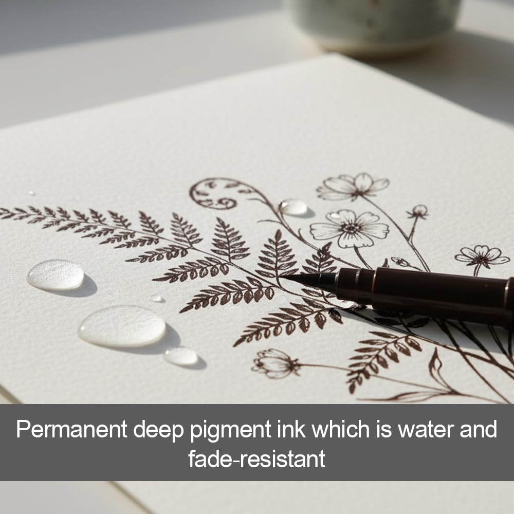 Pentel FP10-SPO Patrone für GFKP Pocket Brush, Farbe Sepia, 12x4 Stück