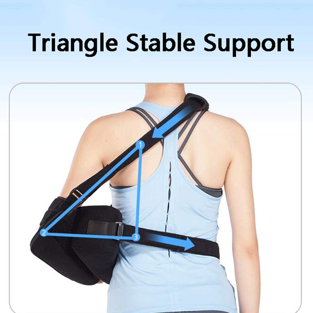 Cabestrillo para Brazo, esparcidor de Brazo Transpirable Ajustable con inmovilizador de Hombro, Correa para el Hombro Suave y Transpirable, Adecuado para Mujeres Adultas, Derecha