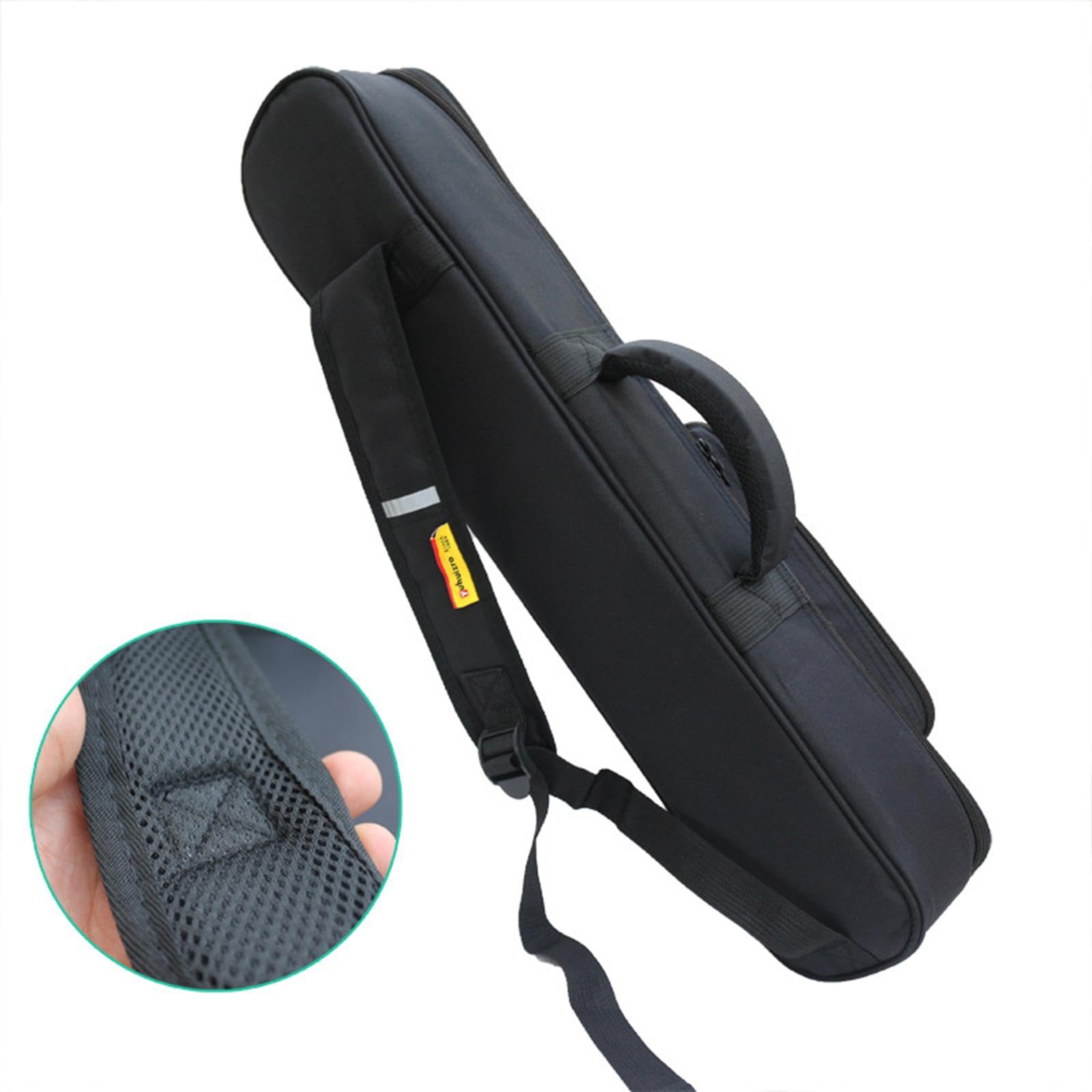 Generic Estuche para Saxofón Soprano con Correa Y Asa de Transporte, Incluye Bolsa, Acolchado de 15 Mm, Estuche para Guardar Instrumentos Musicales.