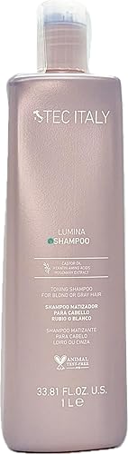 Tec Italy Lumina Champú para cabello rubio y gris 338fl oz