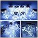 SunKite Solar Mason Jar Lights [Updated], 8 Pack 20 LED Waterproof Fairy Firefly Jar Lids String Lights with Hangers(NO Jars), Patio Yard Garden Wedding Decoration - Cool White