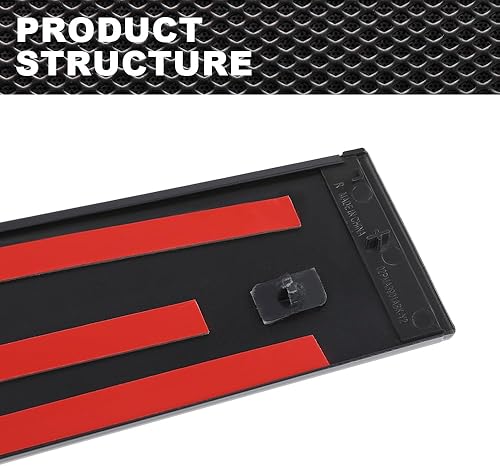 Miniatura 6 de Moldura de ventana de la puerta trasera izquierda y derecha Aplique de pilar B compatible con Jeep Grand Cherokee 2011-2019