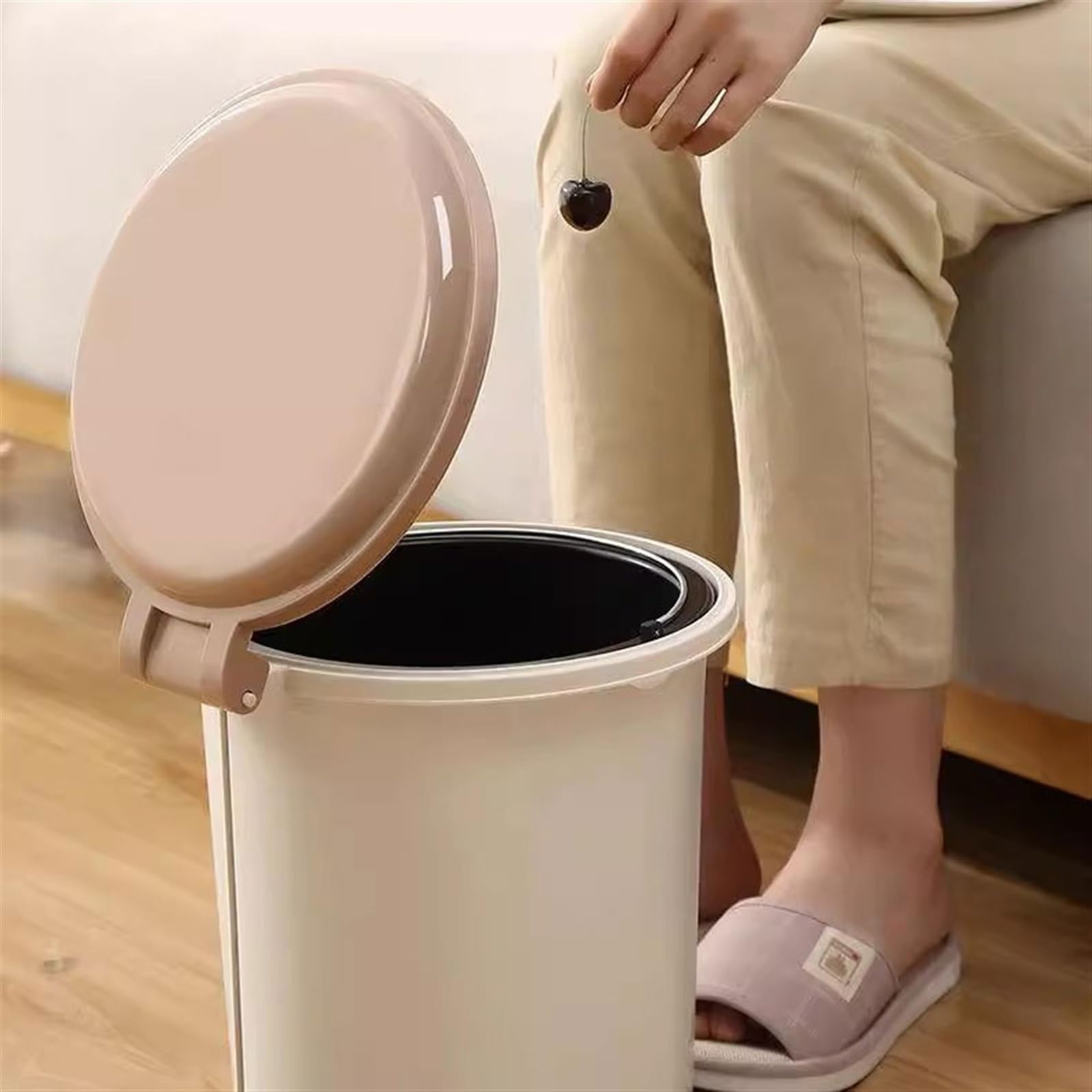 Pattumiera Pattumiera for WC Della Cucina Con Coperchio Cestino(Grande)