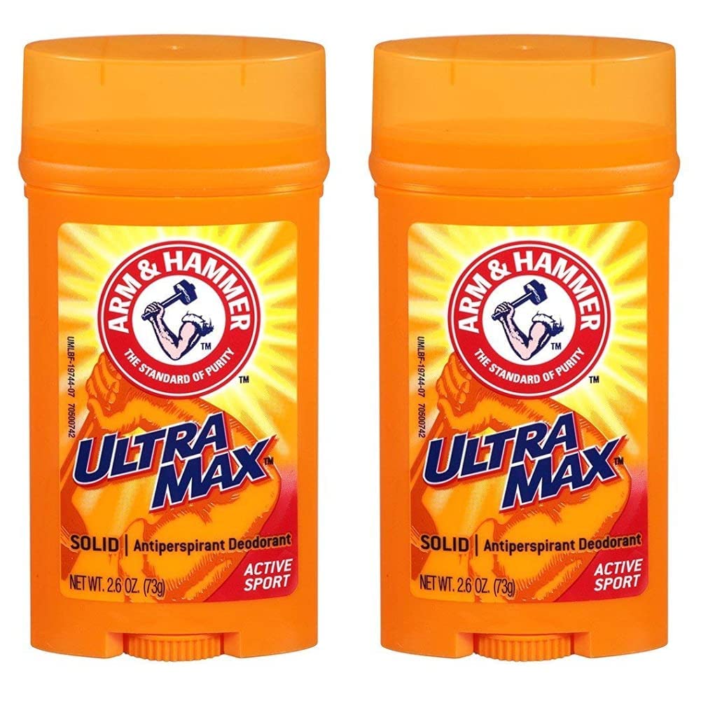 Arm & Hammer Ultramax Invisible Solid Powder Fresh Antiperspirant & Deodorant-2.6 oz, 2 pack : Beauty & Personal Care