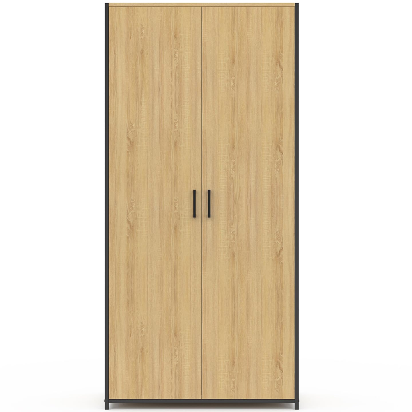 IDMarket - Armario de 2 puertas Detroit armario de 80 cm con estantes de almacenamiento de gran capacidad, diseño industrial