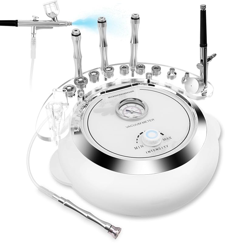 Máquina TopDirect 3 em 1 para cuidados faciais com ponteiras de diamante e pistola spray, modelo 121634