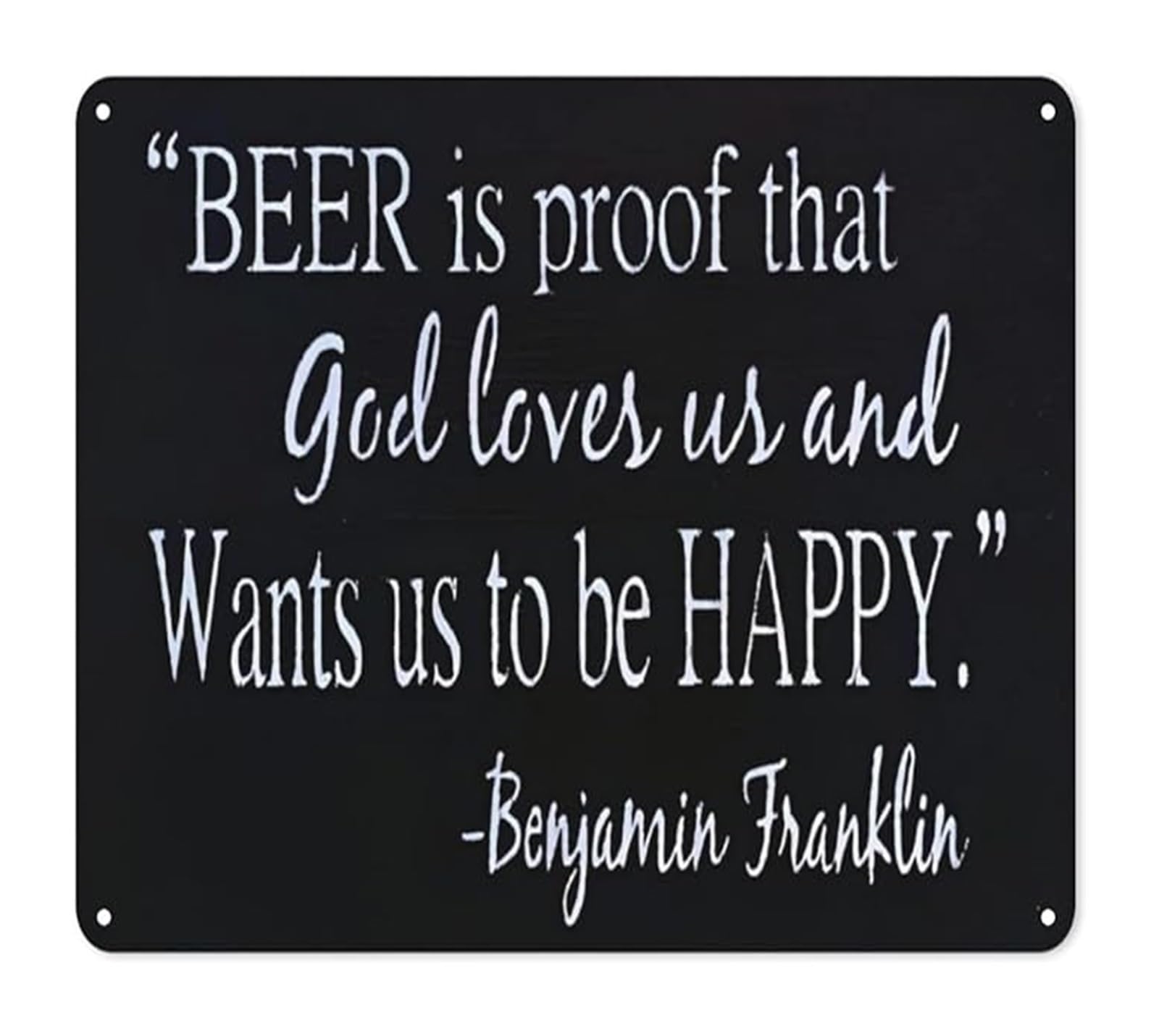 IDGTTLDF Alcohol Themed Decor Metal Tin Sign Humorous Beer Lover Quote Plaque for Home Bar Game Room Garage Wall-Art 8 X 12 in