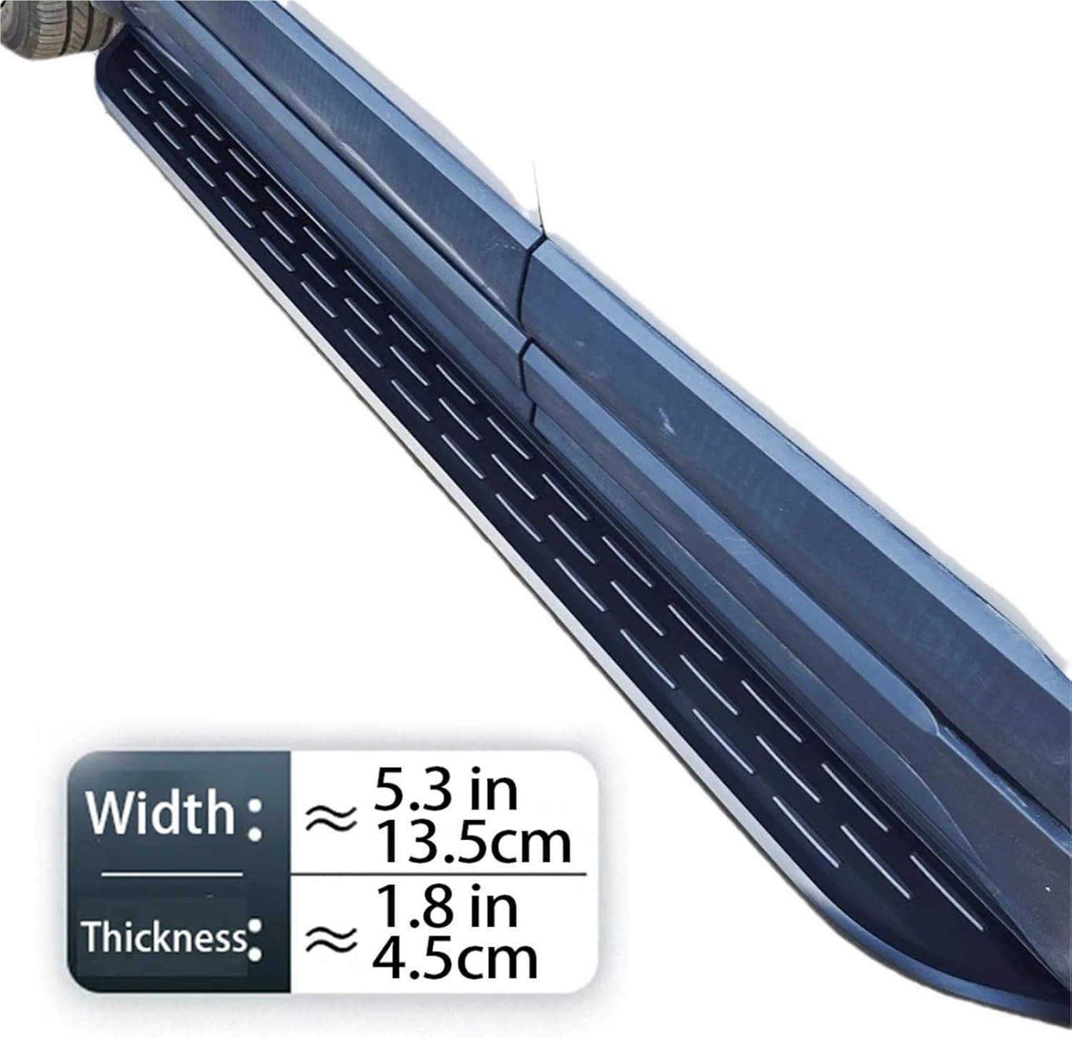 2pcs Compatible for Land Rover Range Rover L460 2023 2024 LWB Side Step Running Board Bar Aluminium Pedal (with Brackets)
