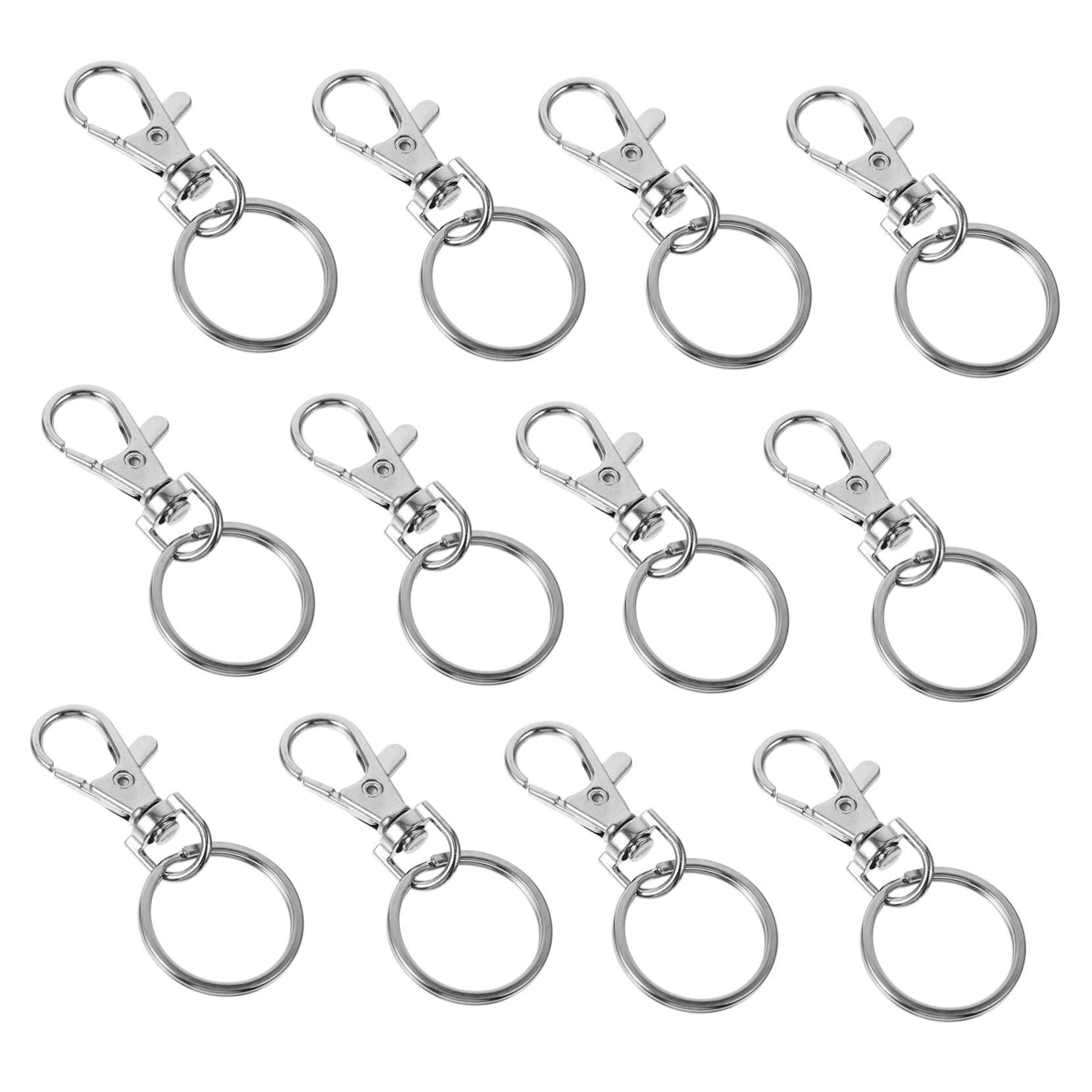 Amazon.co.jp: [PLAFOPE] シルバー色の亜鉛合金製キーチェーンリング40