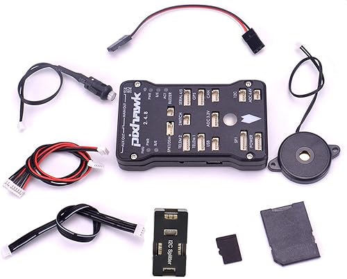 Miniatura 7 de Readytosky Pixhawk PX4 Controlador de vuelo Pixhawk 2.4.8 32 Bit tablero de control de vuelo+interruptor de seguridad+zumbador+divisor I2C módulo de