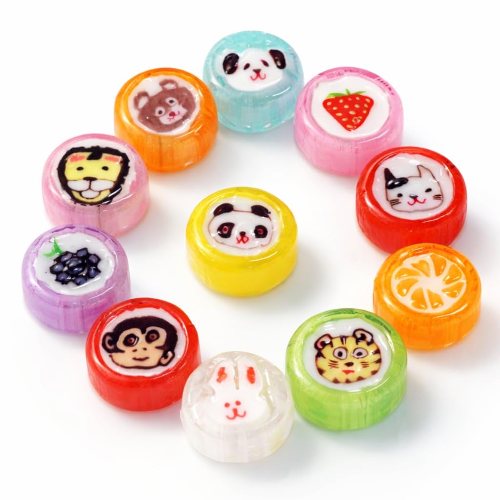 Amazon.co.jp: どうぶつと果物のカワイイ細工飴 アニマルキャンディ