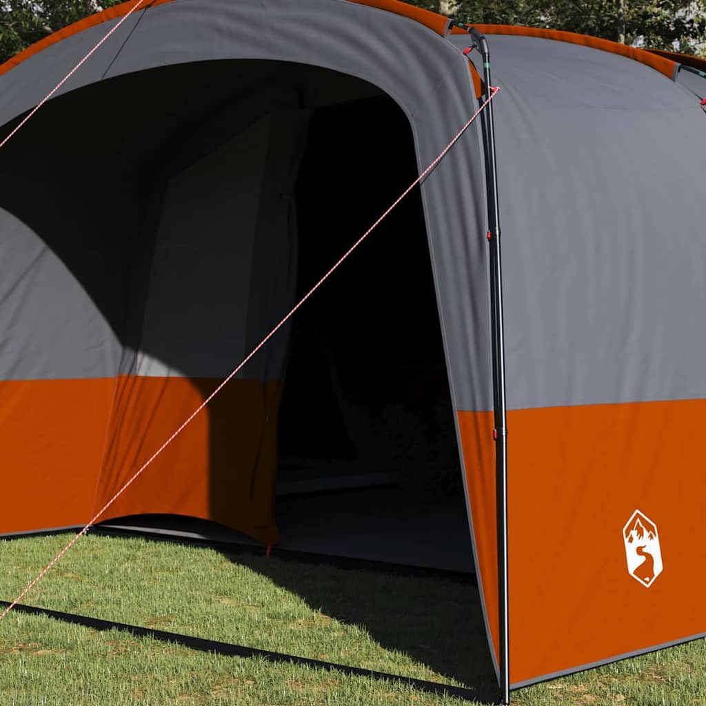 Genérico Tienda Familiar con Techo Gris y Naranja 760 x 645 x 230 cm,Deportes,Actividades al Aire Libre,Camping y Senderismo,Tiendas de campaña-42004061