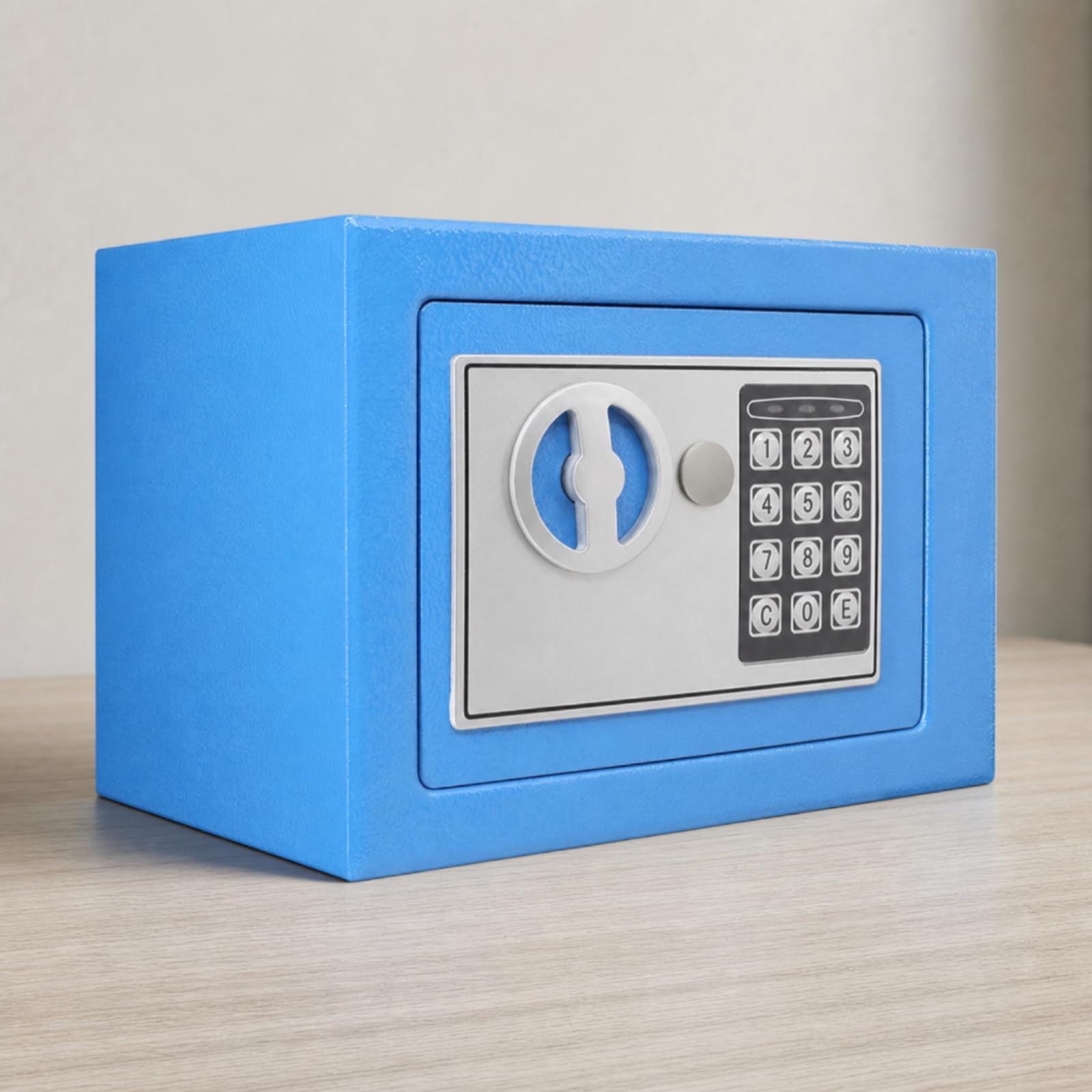 Tirelire Coffre-Fort Métallique Mini Coffre-Fort Compact Caisse pour Adolescents, Chambre, 20E Doré, Style to 3