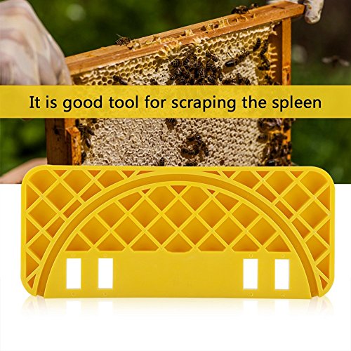 Garosa Uncapping Holder, Plastic Honey Bucket Nest Frame Shelf Nest Spleen Bee Hive Scraper Tool, Beekeeping Scraper Flat Equipment for Beekeeper - Image 4
