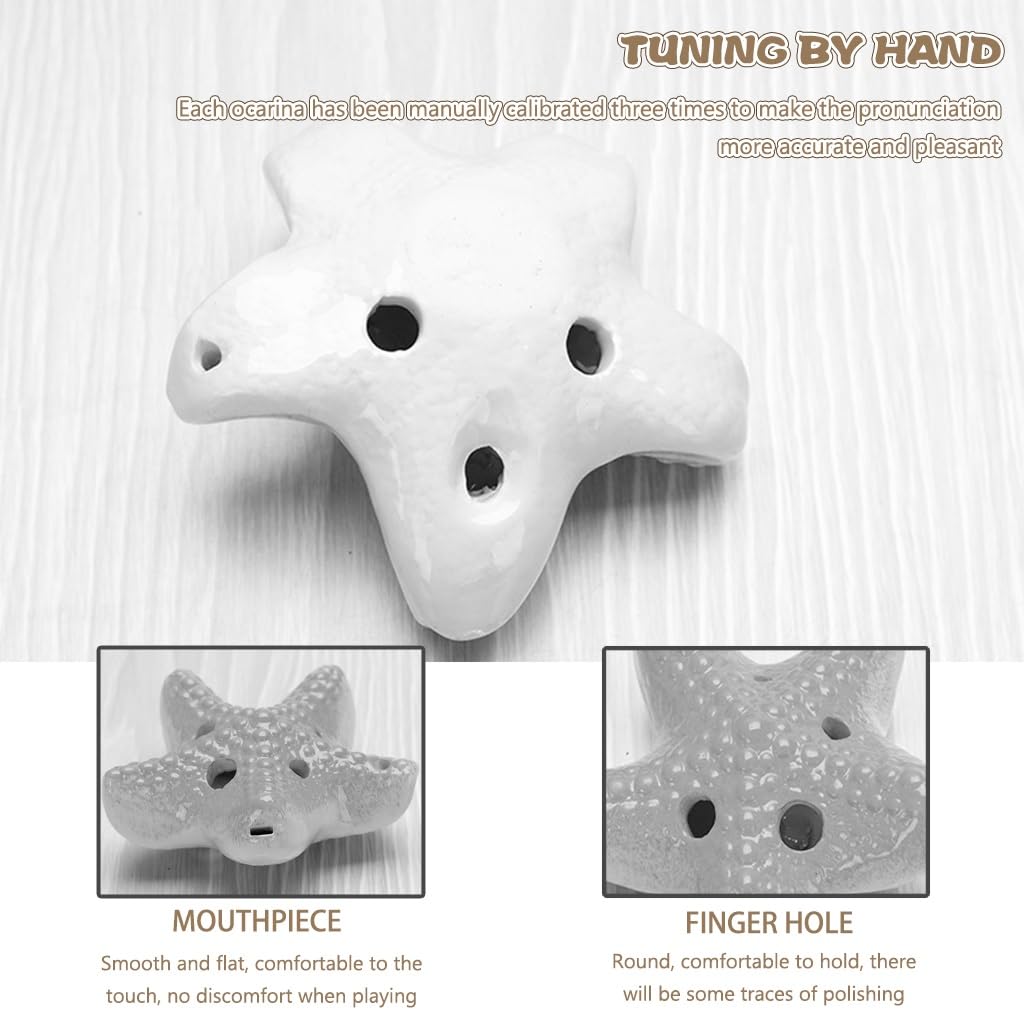 ocarina, Strumento for flauto contralto in Do a 6 fori for esercitazioni scolastiche, ornamenti/regali di compleanno(Blue)