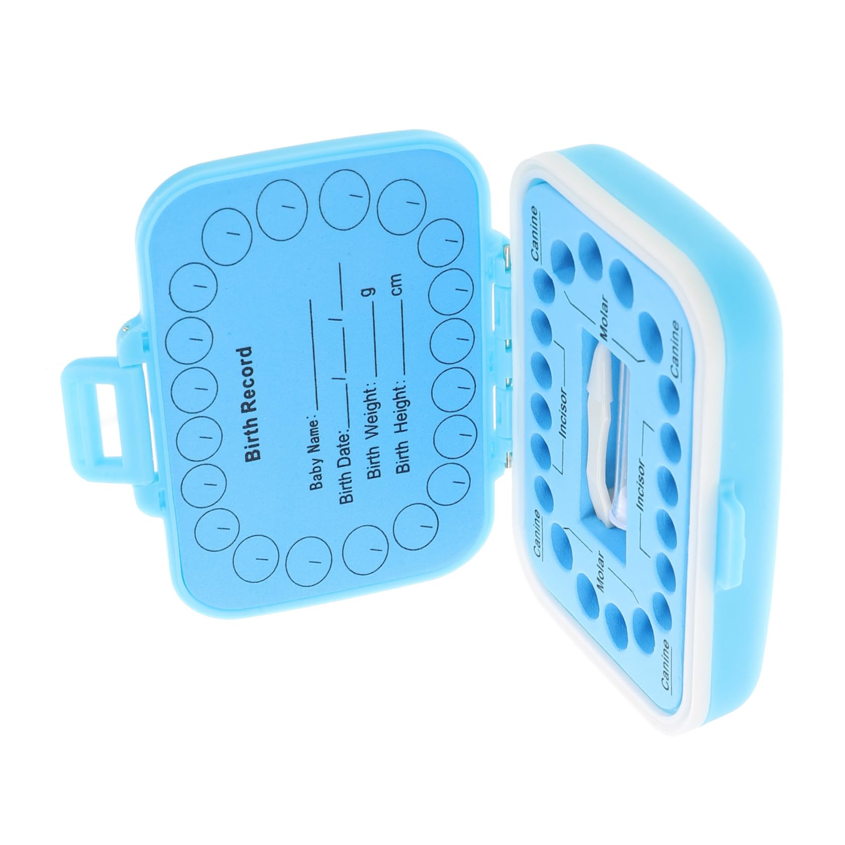 Caja para Guardar Dientes de Leche y Cabello Fetal para Niños Azul