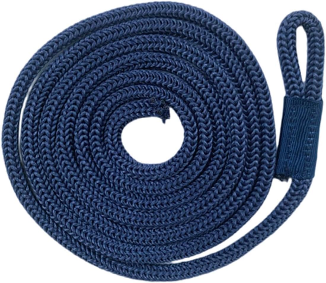 UJEAVETTE Boat Fender Line with Loop Boat Fenders Bumper Lines Mooring Rope Boat Ropes Blue