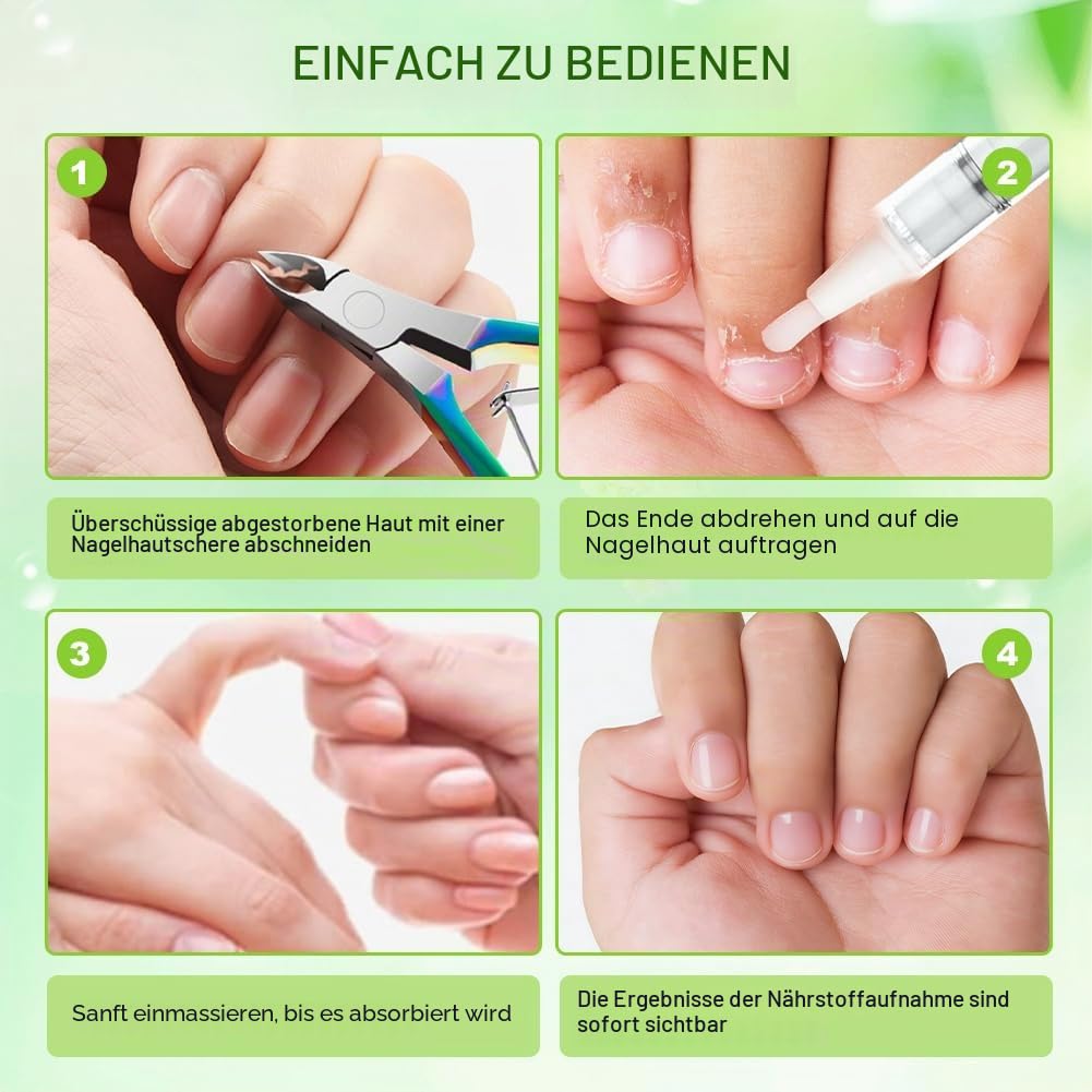 10 Stück Nail Care Pen, Nagelpilz Stift Care Nagelpflegestift für Fingernägel & Fußnägel mit Teebaumöl, Aloe Vera & Vitamin E, Nagelwachstum fördern
