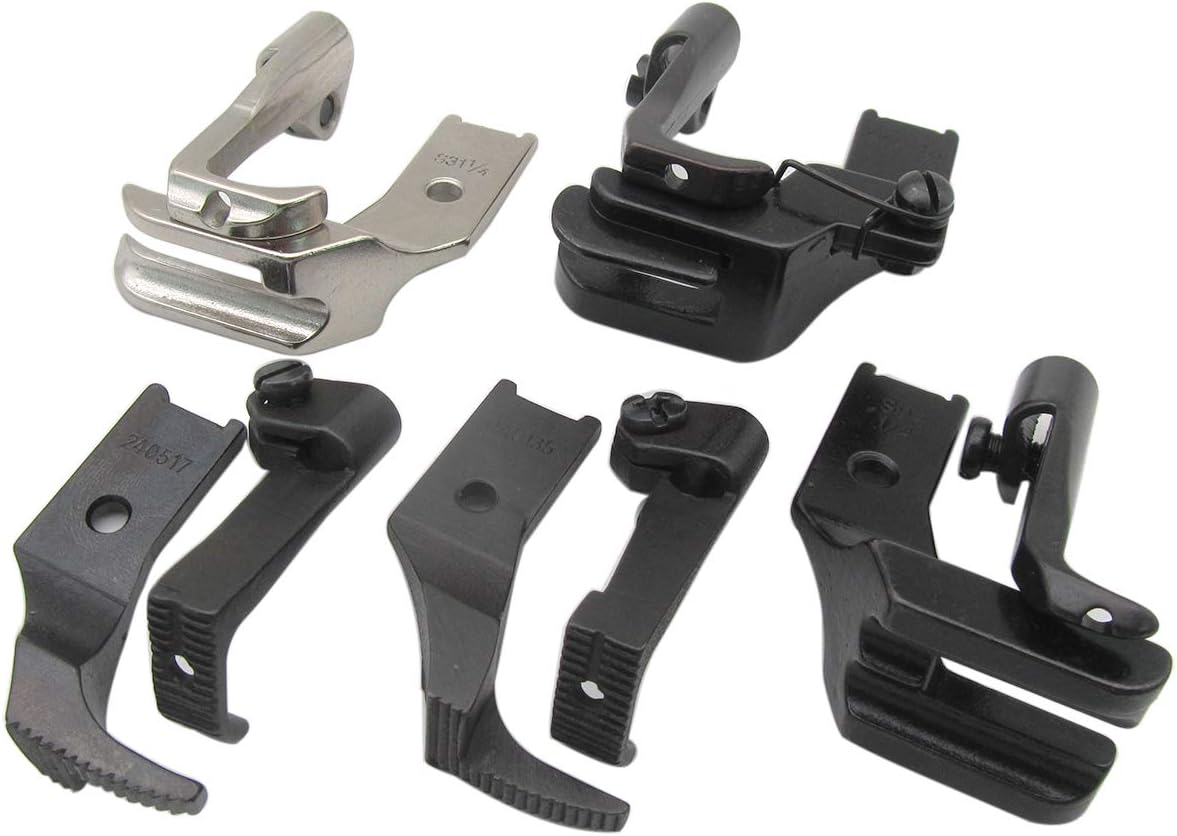 CKPSMS Brand - 5SET #KP-WF5 FEET Compatible with/Replacement for JUKI Brand CONSEW Brand Singer Brand Brother Brand Industrial Walking Foot Sewing