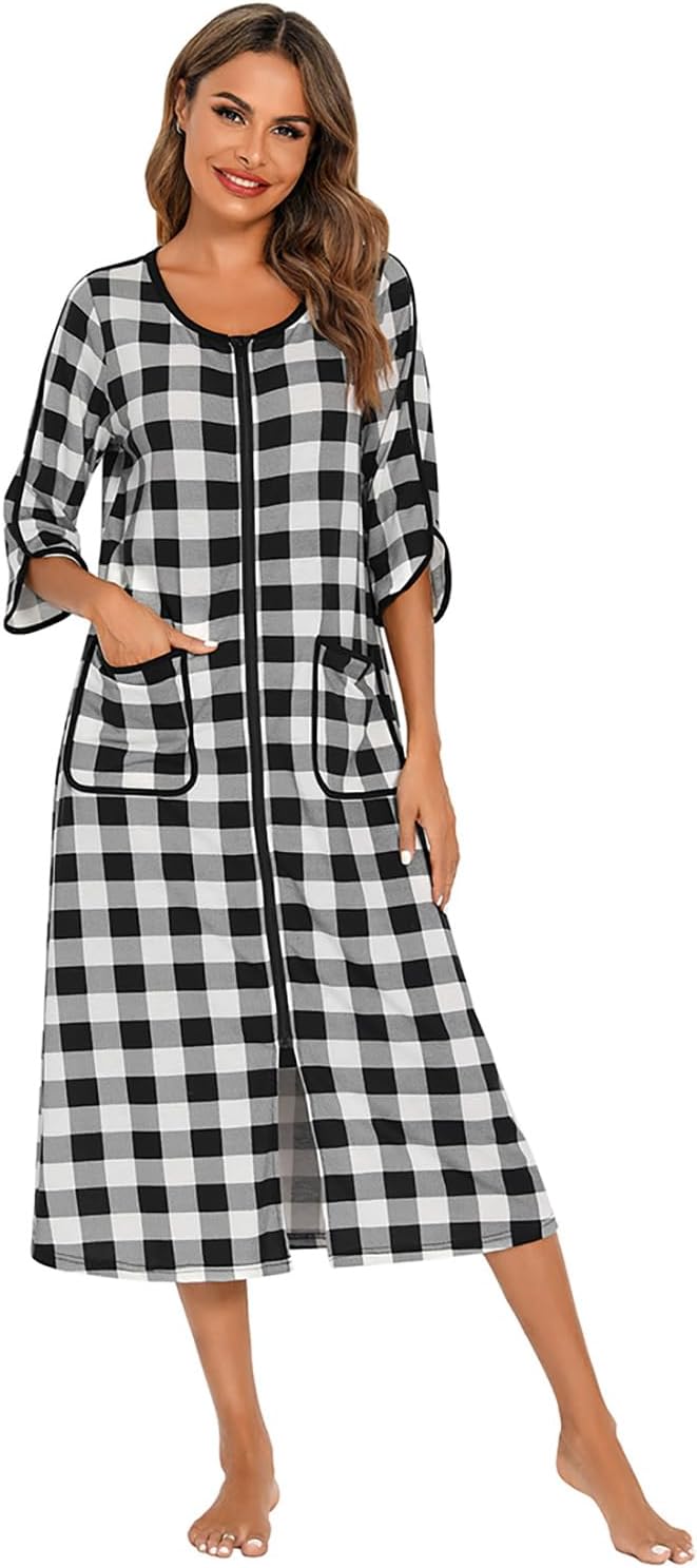 50% off RONGTAI Comfy Cotton Long Robe