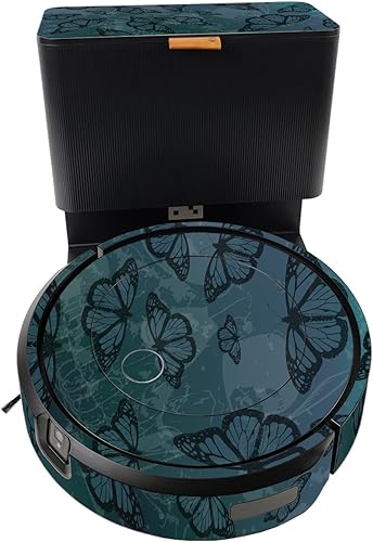 MightySkins Skin compatible con iRobot Roomba j7+ - Dark Butterfly | Funda protectora de vinilo duradera y única | Fácil de aplicar, quitar y