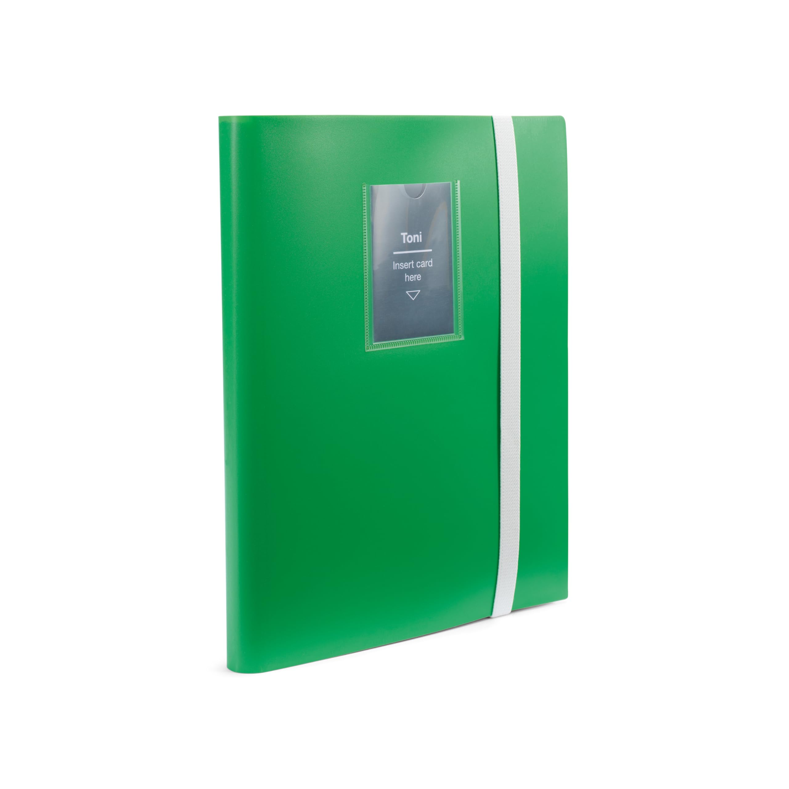 Leuchtturm 371684 Football trading card album Toni Slim - with 20 sleeves for 360 trading cards - 25 x 30.5 cm - softcover green