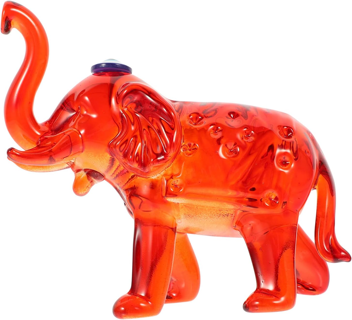 NOLITOY Crystal Elephant Figurine, Elephant with Evil Eye Statue Good Luck