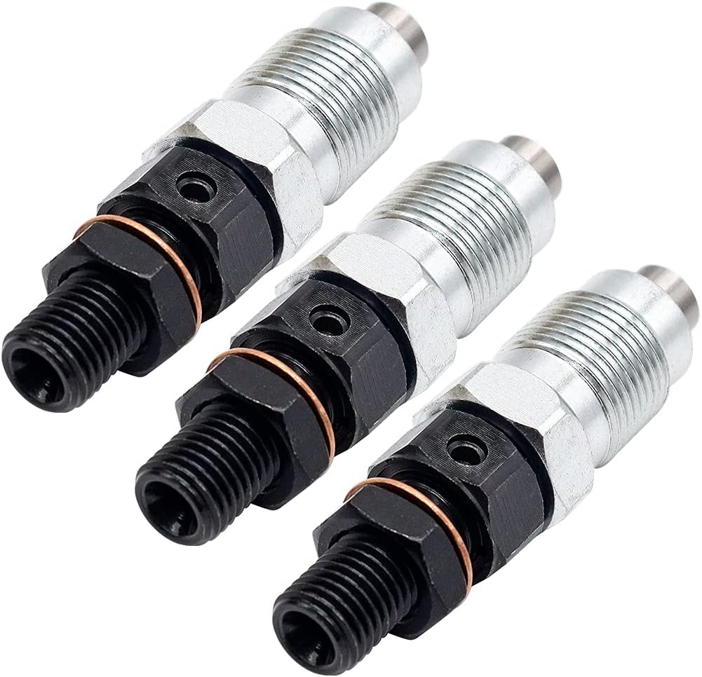 FANHA.Y 3PCS 16001-53000 Fuel Injector for Kubota D722 Motor Kubota BX1860 BX1870 for BX1880 BX2360 BX2370 BX2380 BX23S for BX25 BX25DLB for U1770 RTV90 0G9 ZD101 16001-53002 H1600-53000