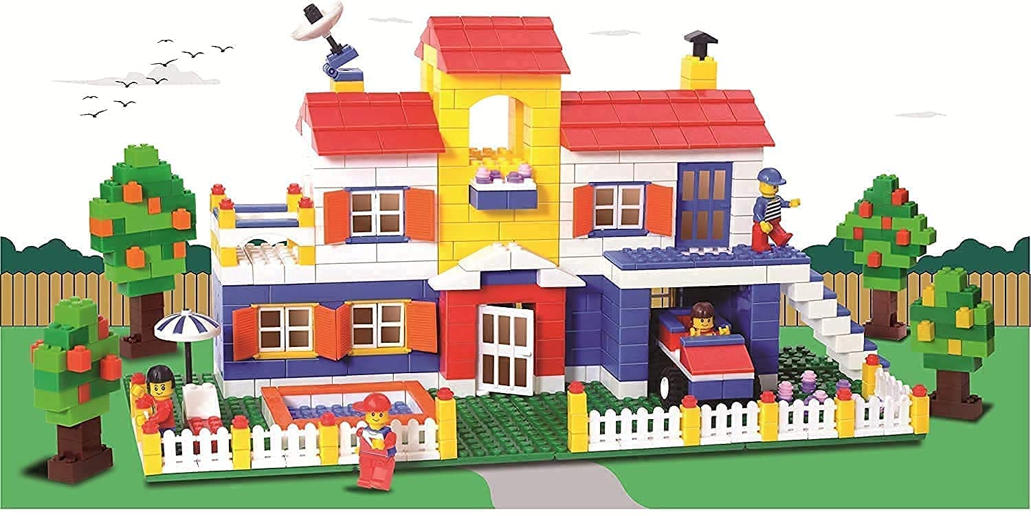 JAYI Jay Mega Jumbo Architect Building Attractive Multicolor Blocks with Smooth Rounded Edges- 900+ Pieces/Pcs