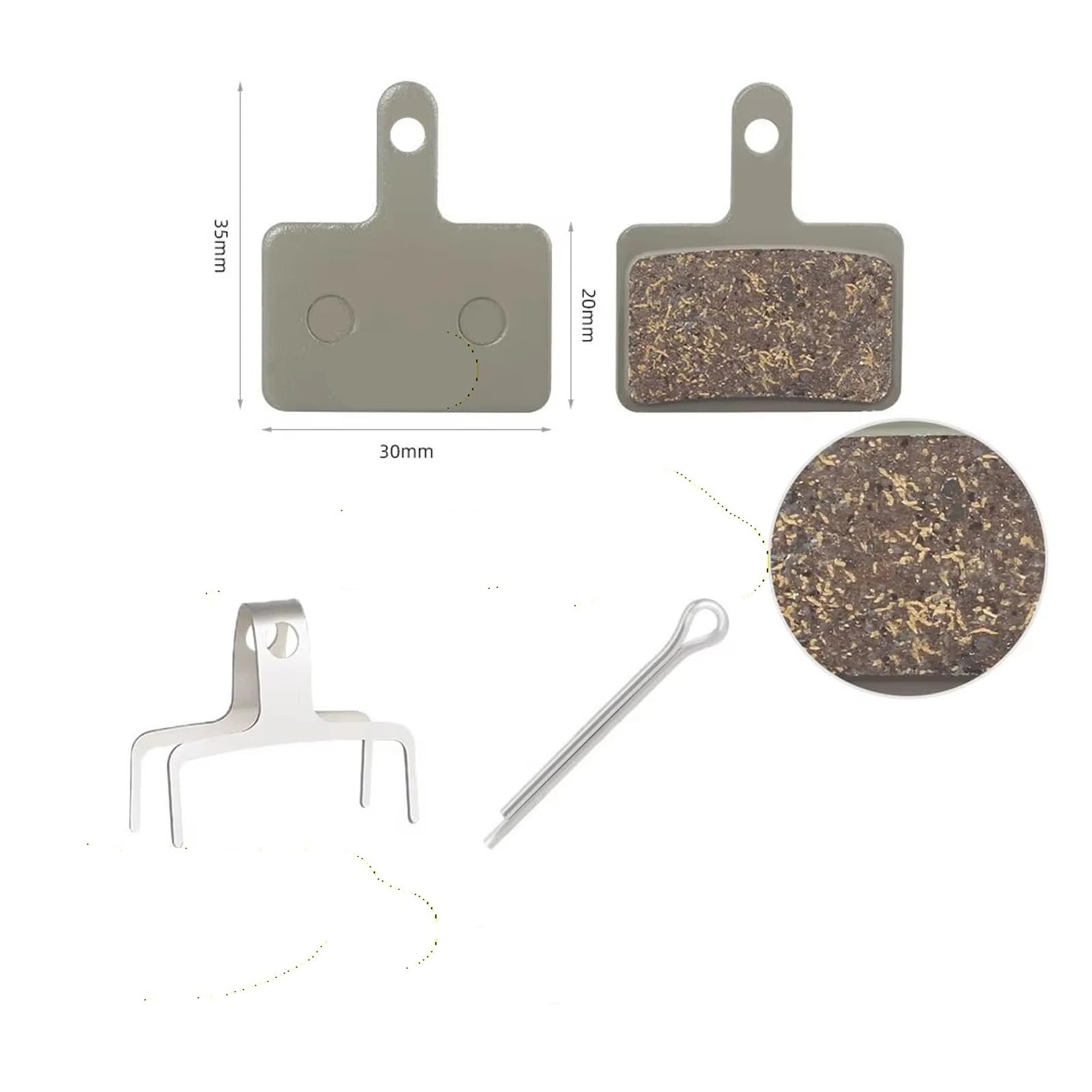 Pastillas de Freno Disco cerámica 25 par/Caja for Bicicleta Carretera M395 M355
