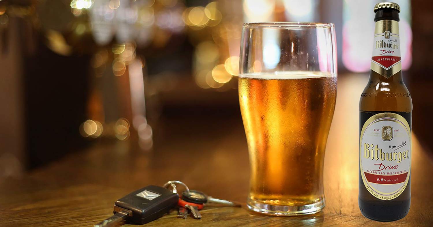 Bitburger Drive Zero Non-Alcoholic Malt Beer, 11.2 fl oz (12 Glass Bottles)