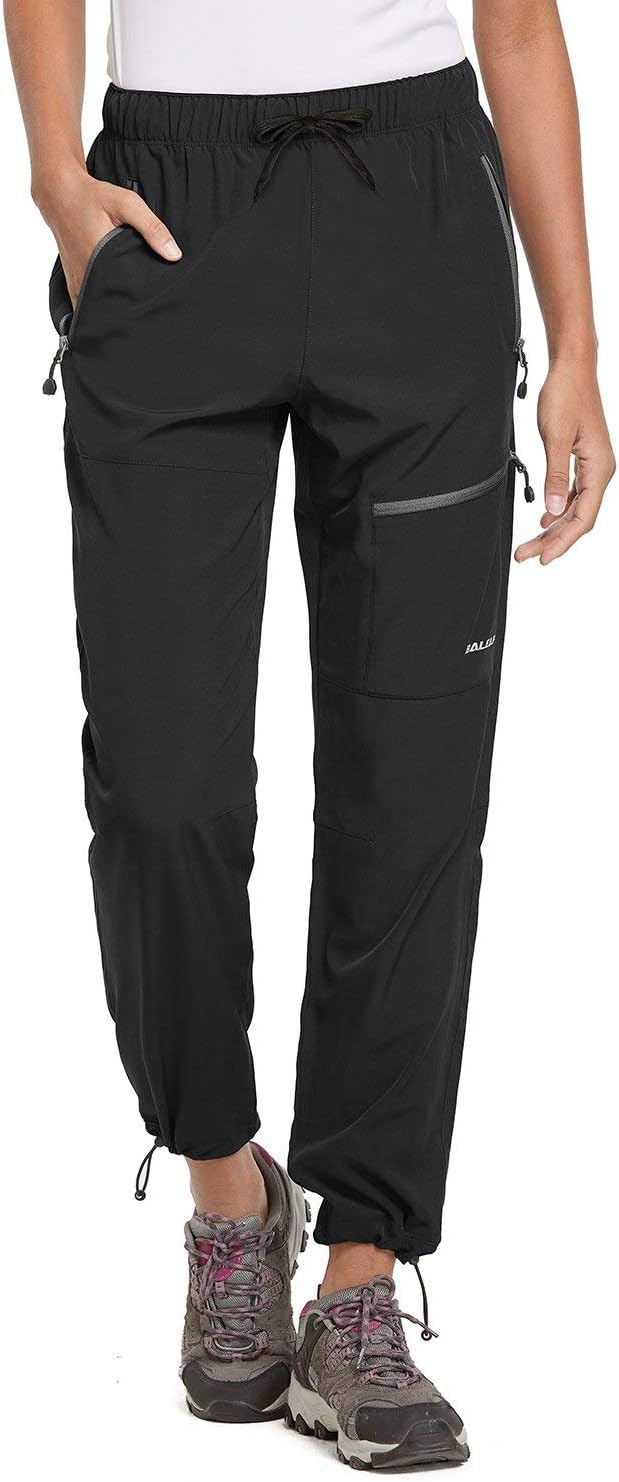 BALEAF Women's Hiking Cargo Pants Outdoor Lightweight Capris Water Resistant UPF 50 Zipper Pockets : Clothing, Shoes & Jewelry