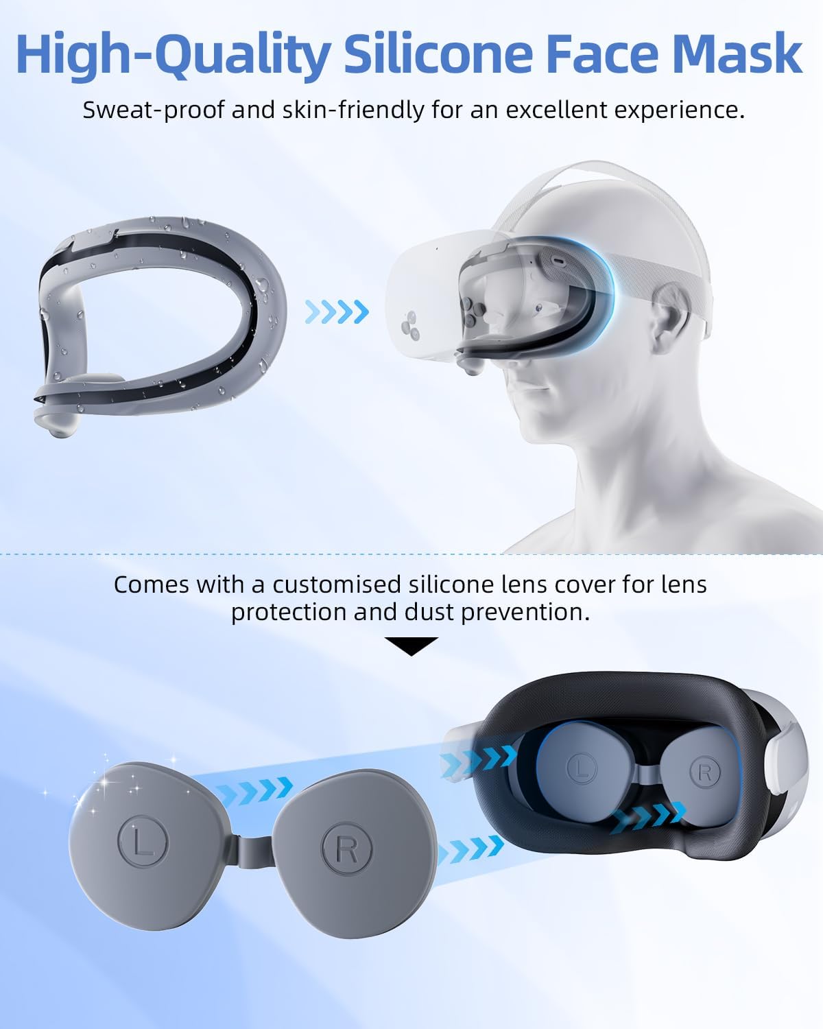 Protective Case for Meta Quest 3S, TanReginal Accessories for Meta Quest 3s, Durable and Damage-Resistant Case with 1 Headset Protector, 1 Facial Cushion, 1 Lens Shield, 2 Controller Covers and More
