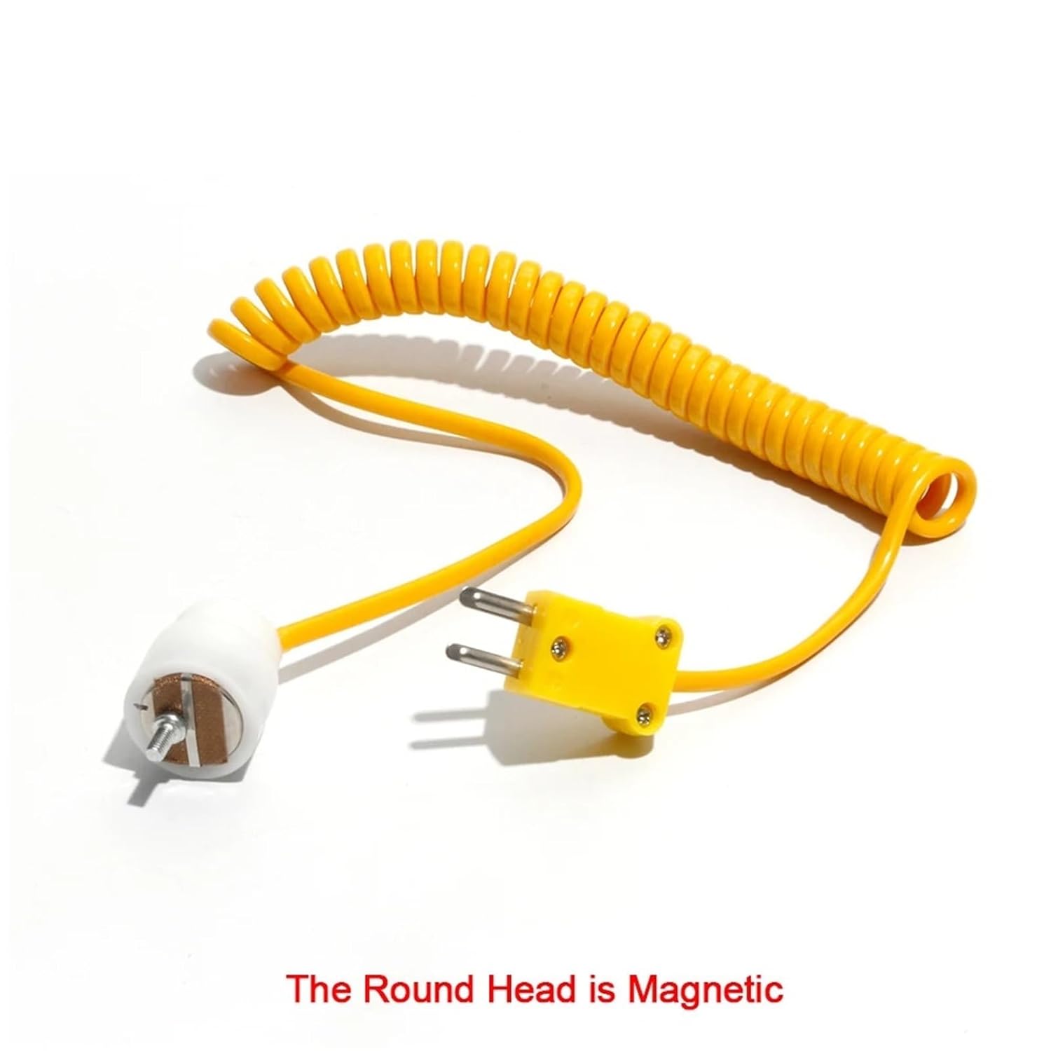 Strong Magnetic Thermocouple Circular Magnetic Series Bearing Temperature Probe K Type Yellow Measuring Head