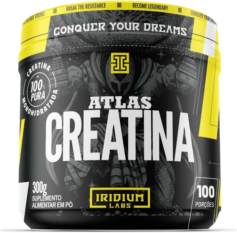 Creatina Iridium Labs Atlas, 100% Pura, 300g