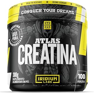 Atlas Creatina - 300g, Iridium Labs, Amarelo, 300g