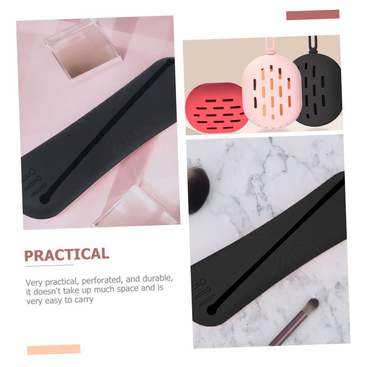 MAGICLULU 3 Sätze Schönheits-Ei-Kosmetiktasche Schwämme Machen Reise-Make-up-Pinsel Pinsel Tasche Makeup Make up Organizer Make-up-Taschen Make-up Beauty-Schwammhalter bilden