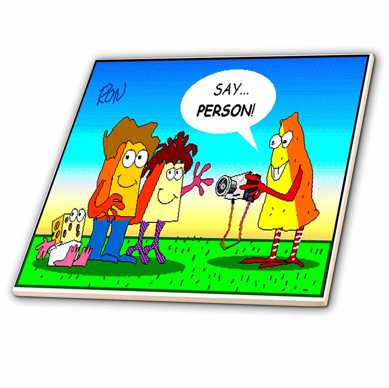 4 Inch Ceramic Tile - Cheese Photographers Funny Food Coffee Other Digestibles