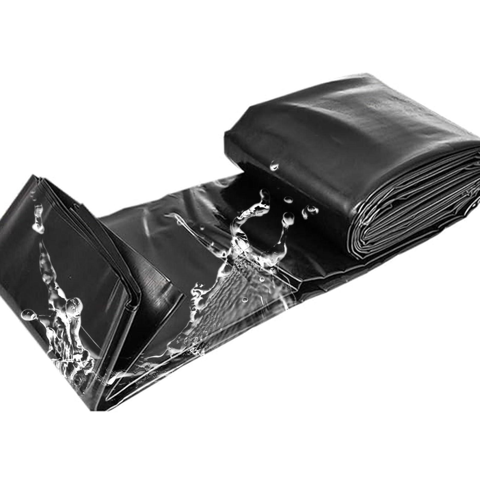 Revêtements de bassin imperméables en membrane noire durable de 0,12 mm