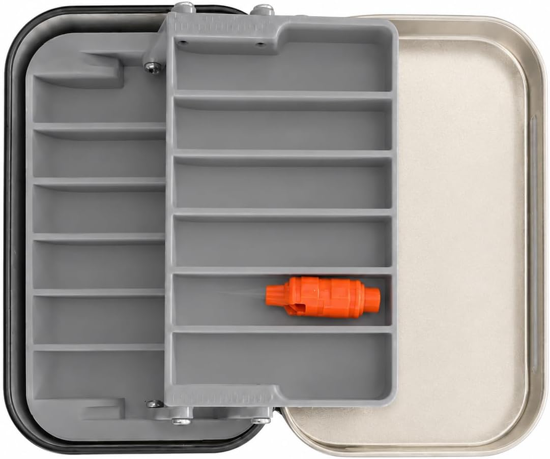 Double-layer pen nib storage box, compatible with Altoids mint tin box (white)
