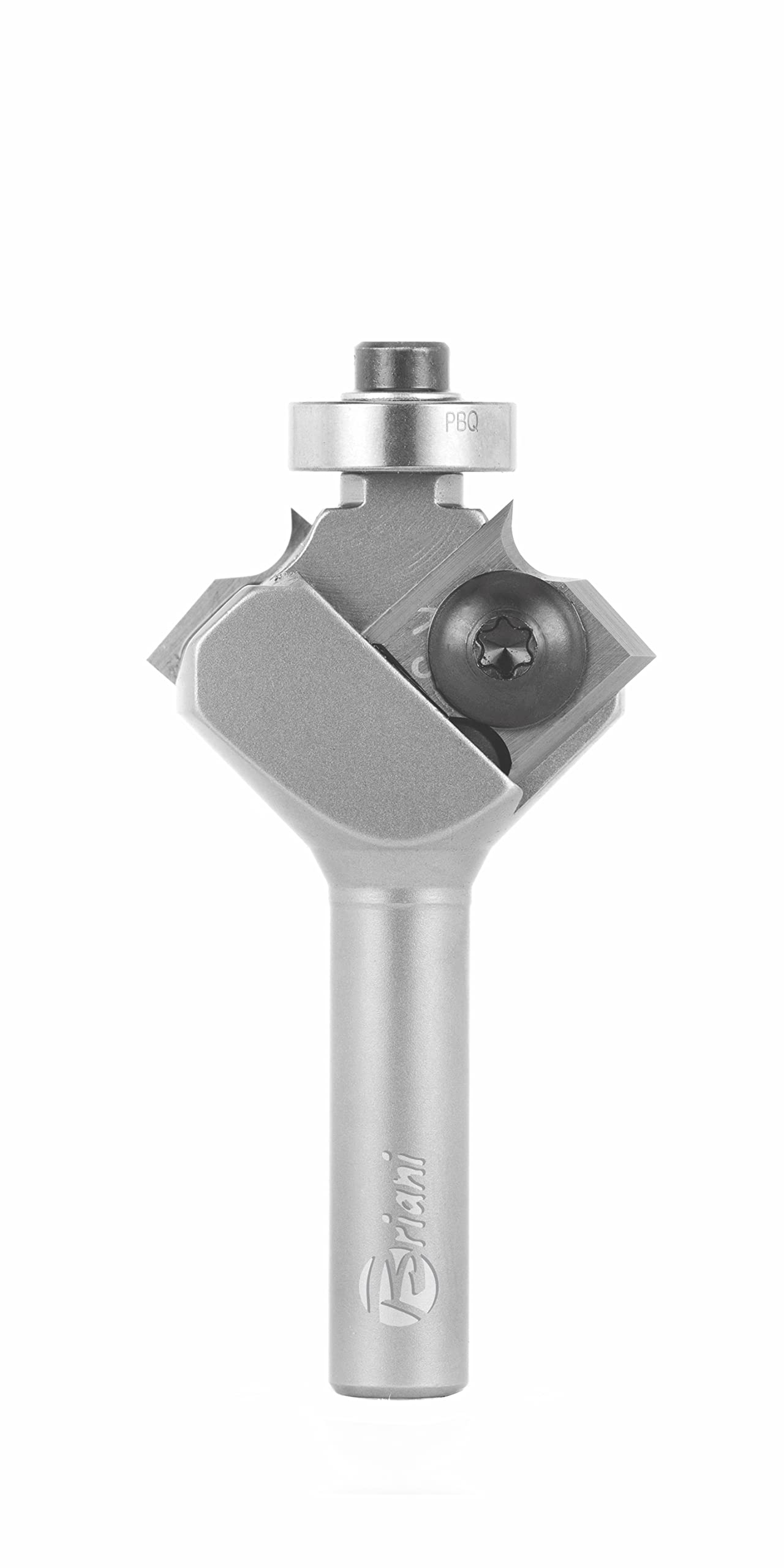 Fresa de metal duro, con cuchilla reversible y rodamiento de bolas de carburo duro, rueda derecha, filo 2, 45°, longitud de trabajo 8,3 mm, longitud total 60 mm, vástago 8 mm, diámetro 29 mm