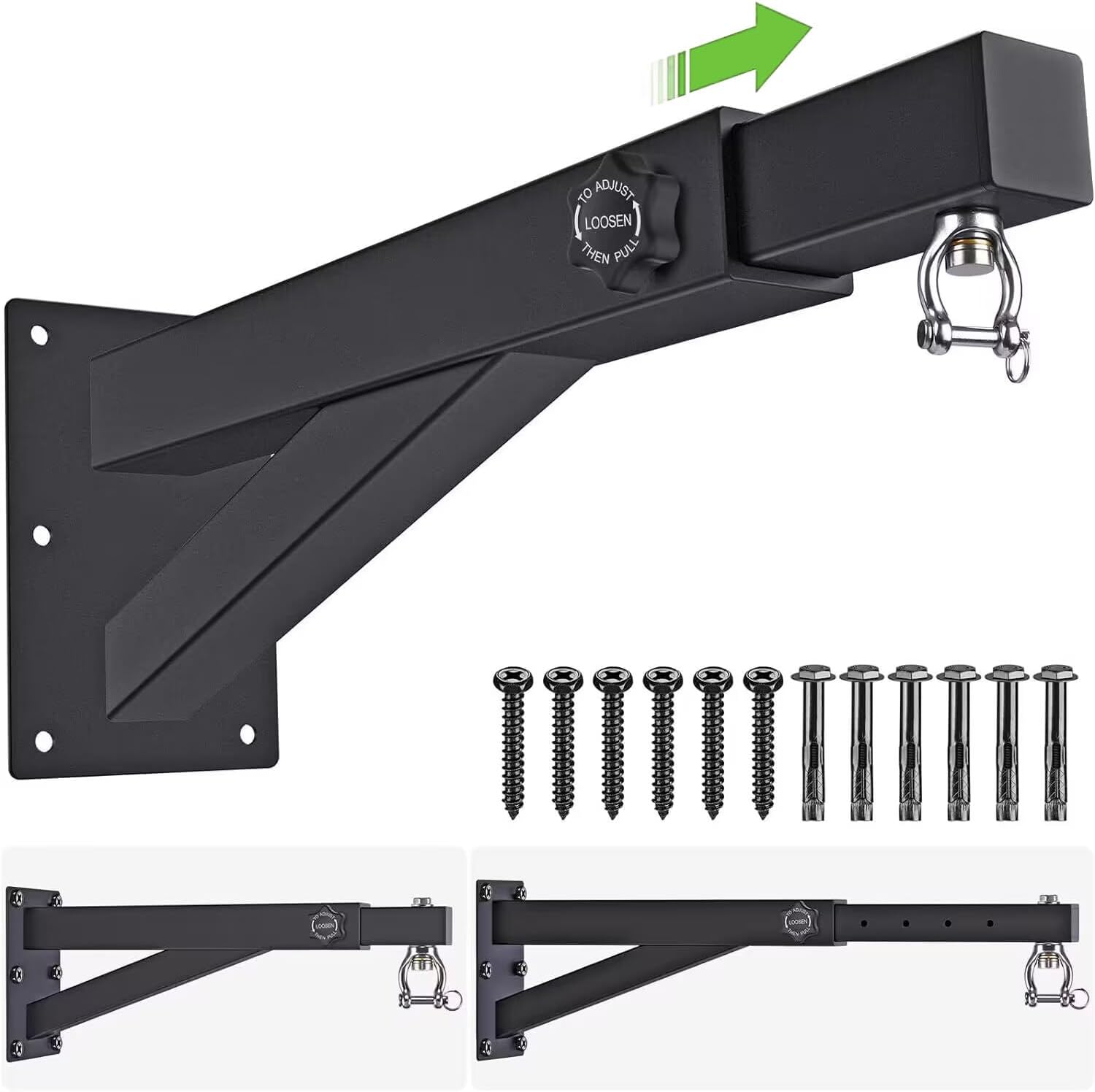 BeneLabel Boxsackhalterung, Wandhalterung Schwerer Kleiderbgel Hngestnder Stille Rotation fr Home Gym Indoor-Boxbung