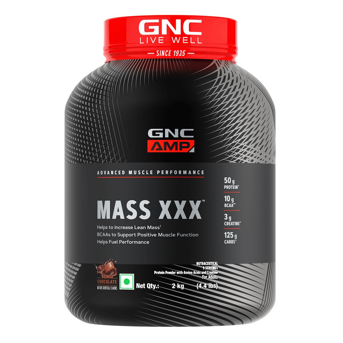 GNC Amp Mass Xxx Gainer Powder|2 Kg|Boosts Lean Muscle Gains|Amps Up Workout Results|50G Protein|10G Bcaa|127.5 G Carbs|3G... - Review, Price and Buying Guide